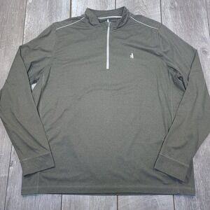 johnnie-O Quarter Zip Pullover Mens XXL Meteor Grey Performance JMKO1030